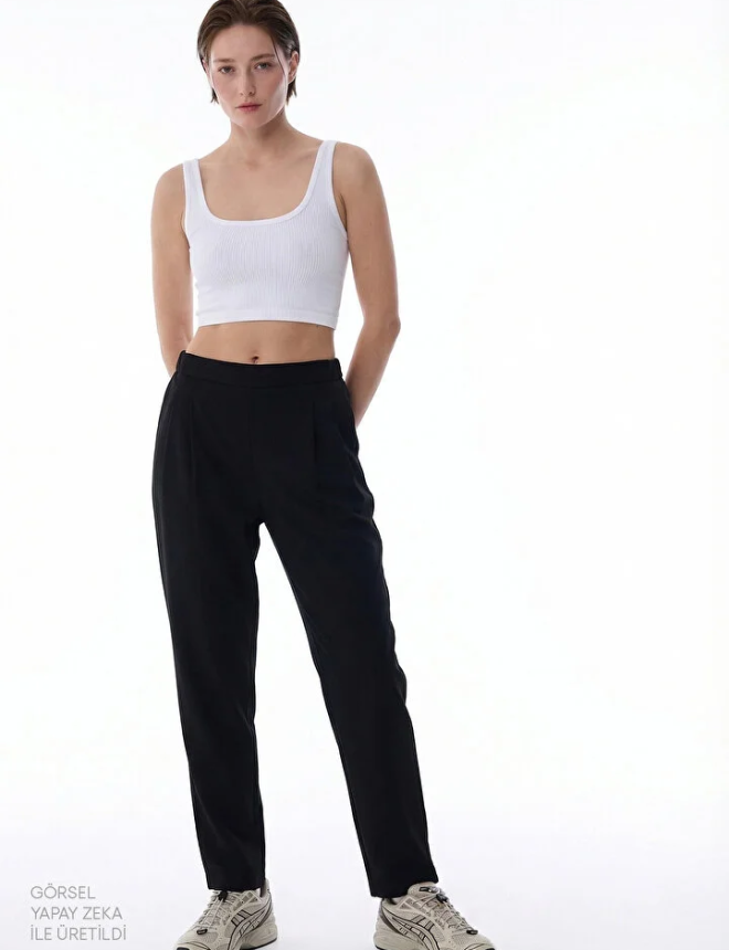 PH5U7P9X26IY Տոպ անթև  SEAMLESS SQUARE NECK CROP TOP