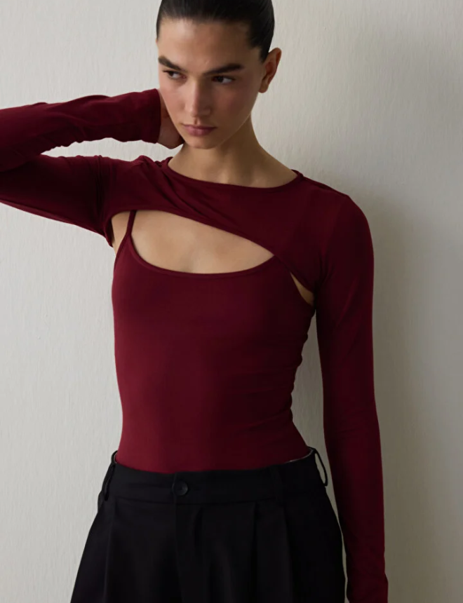 PH9AYI0D25SK Բոդի   CREW NECK LAYER BODYSUIT