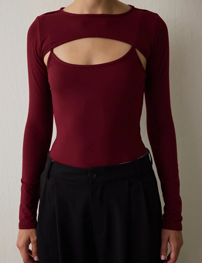 PH9AYI0D25SK Բոդի   CREW NECK LAYER BODYSUIT