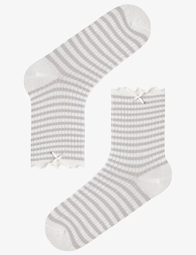 PHABR0B226IY Գուլպա 2 զույգ FRILL STRIPE 2LI SKT