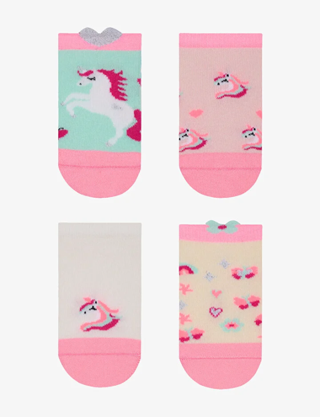 PHHLN2L125IY Գուլպա 4 զույգ G.UNICORN HEART 4 PACK PTK FAHION