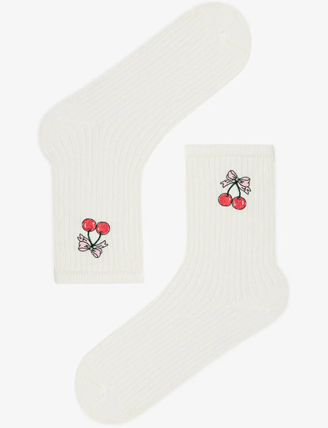 PHJCOT7R26IY Գուլպա 2 զույգ BOWTIE CHERRY 2LI SKT