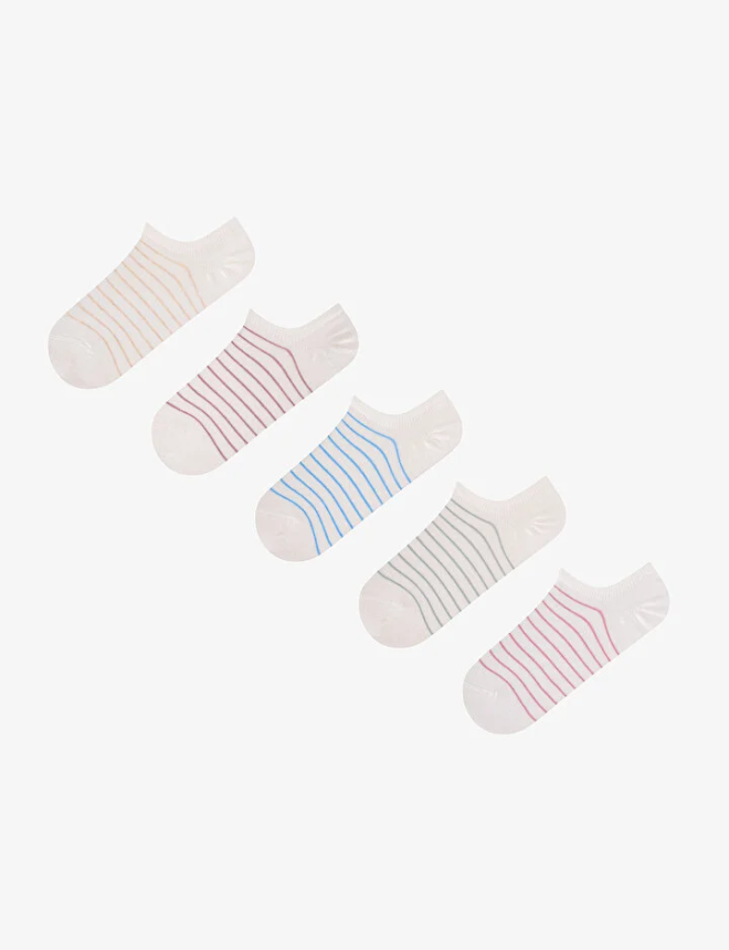 PHS094WE26IY Գուլպա 5 զույգ PASTEL STRIPE 5LI SNEAKER