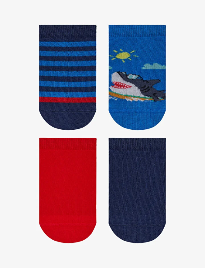 PHTR22IU25IY Գուլպա 4 զույգ B.SHARK 4 PACK PTK FAHION