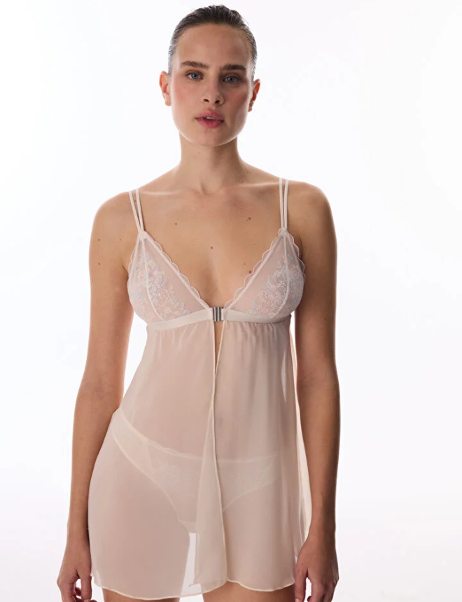 PL1WCCO226IY Բեյբիդոլ  FRONT OPENING BRODERIE BABYDOLL