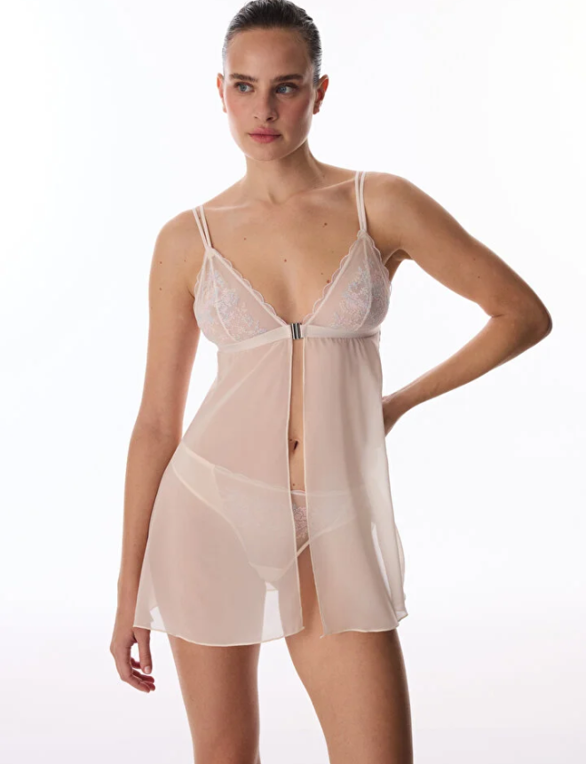 PL1WCCO226IY Բեյբիդոլ  FRONT OPENING BRODERIE BABYDOLL