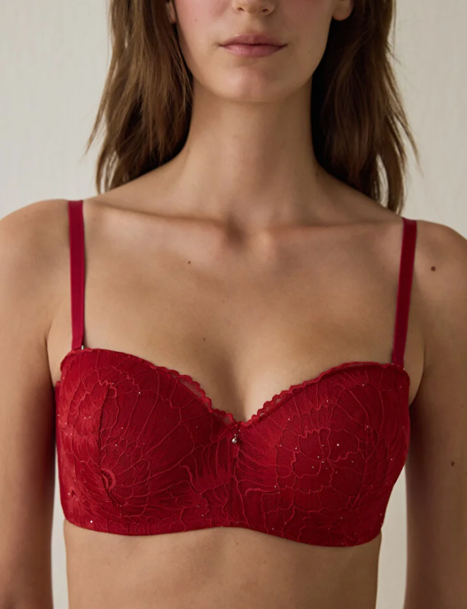 PL6ICZEP25SK Կրծկալ  LOTUS SEQUIN LACE SUTYEN