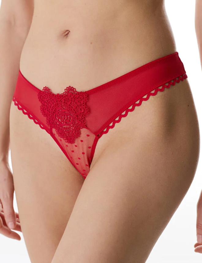 PLD8HPMP26IY Վարտիք  BRODERIE V SHAPE BRAZILIAN