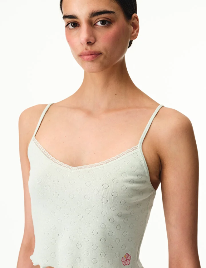 PLPNTU3Z26IY Տոպ անթև  POINTEL CROP CAMI