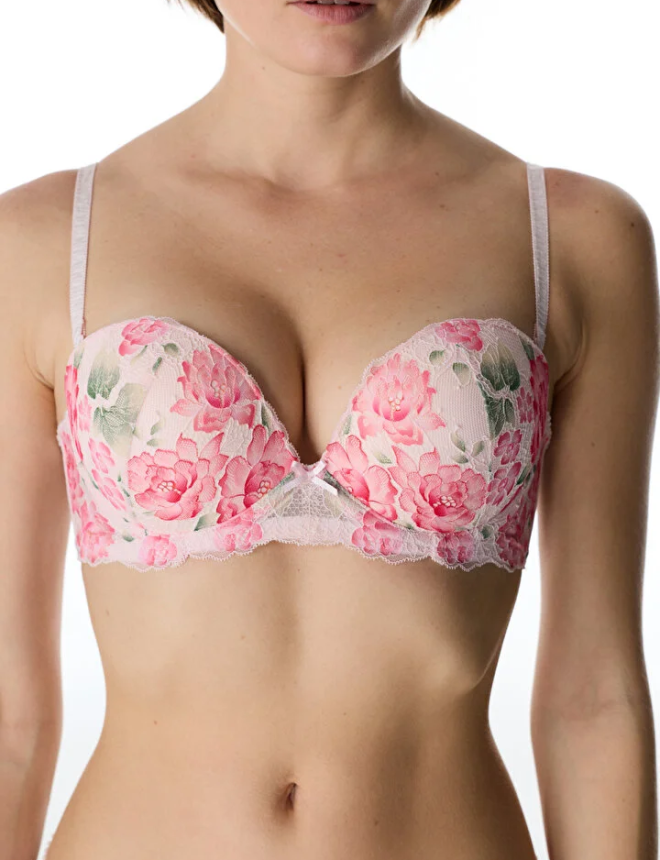 PLRO12TW26IY Կրծկալ  HEART FLORAL PUSH UP SUTYEN