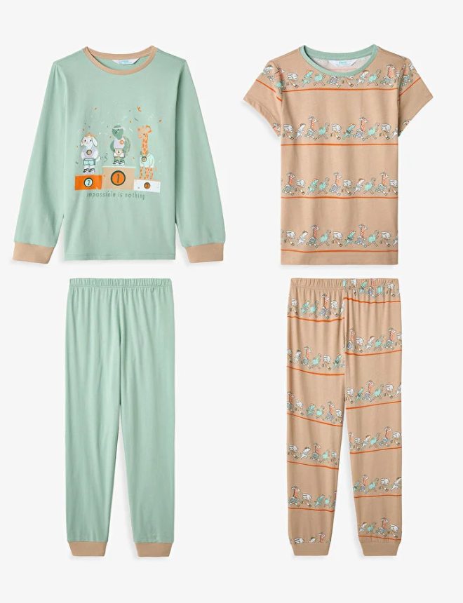 4-Piece Pajama Set 