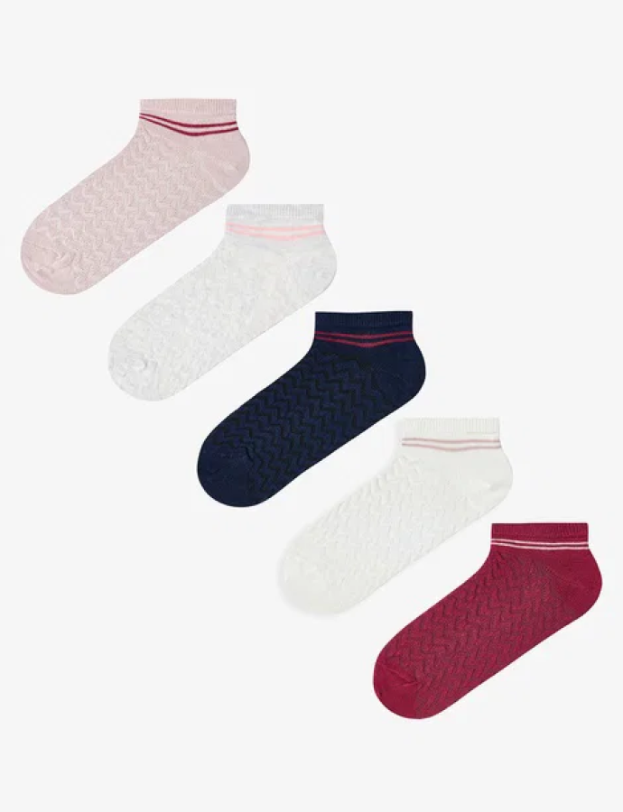 PHT0PRBW26IY Գուլպա 5 զույգ STRIPE JACQUARD 5LI PTK